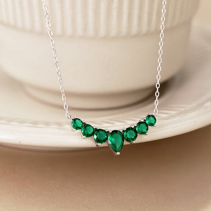 [OAK JURI]Dainty Colorful Heart Necklace