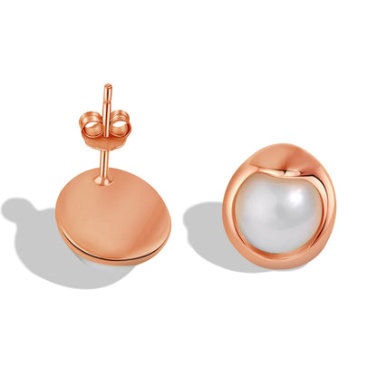 [OAK JURI]Dainty Bread Pearl Earrings