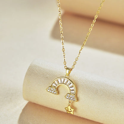 [OAK JURI]Unique Rainbow Star Necklace