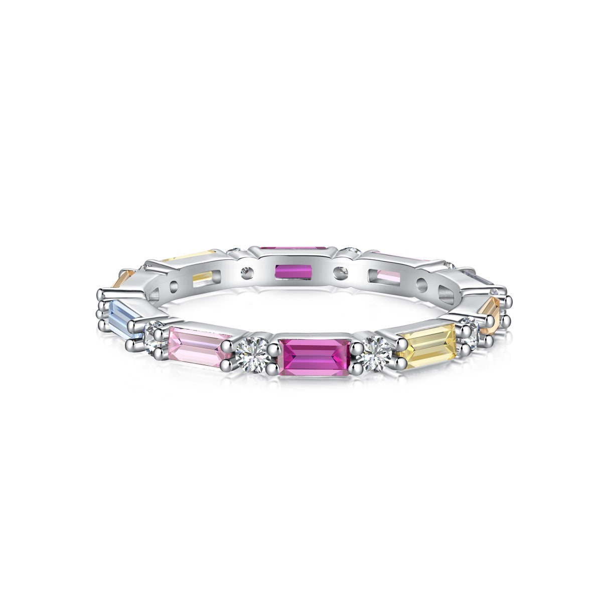 [OAK JURI]Lively In Shades Elegant Radiant Cut Daily Ring