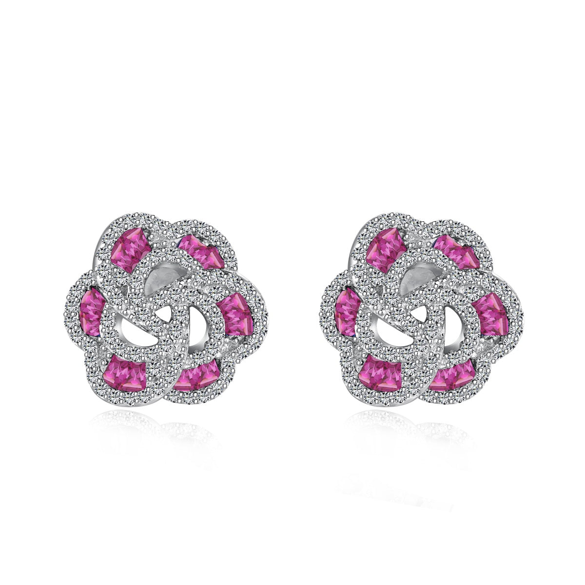 [OAK JURI]Exquisite Flower Shape Daily Earrings