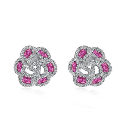 [OAK JURI]Exquisite Flower Shape Daily Earrings