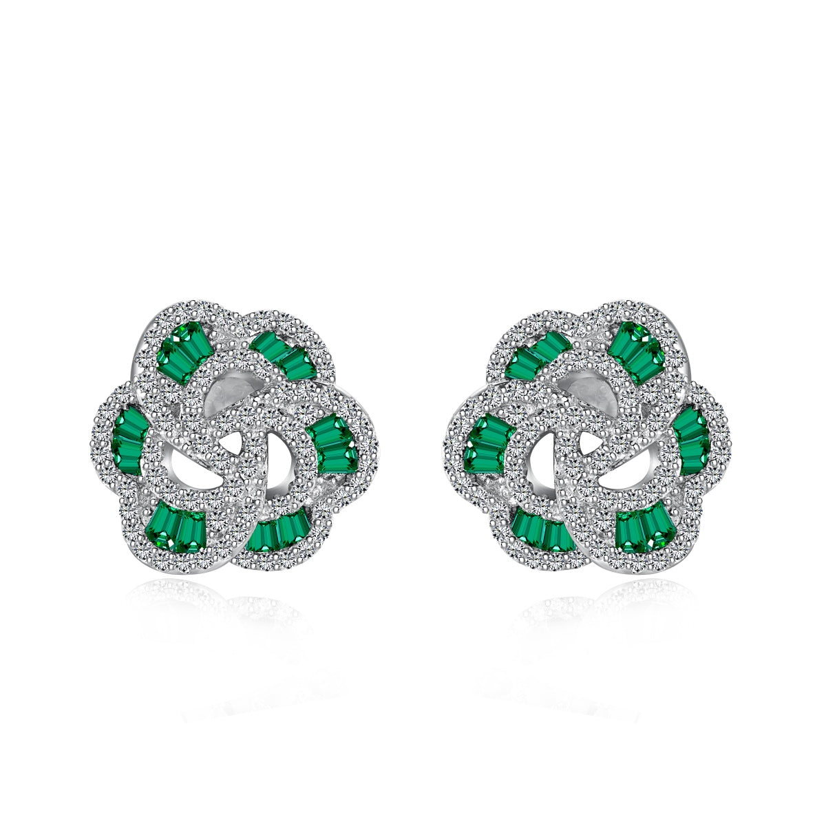 [OAK JURI]Exquisite Flower Shape Daily Earrings
