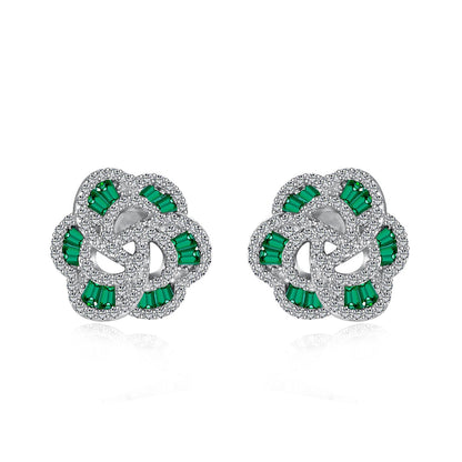 [OAK JURI]Exquisite Flower Shape Daily Earrings