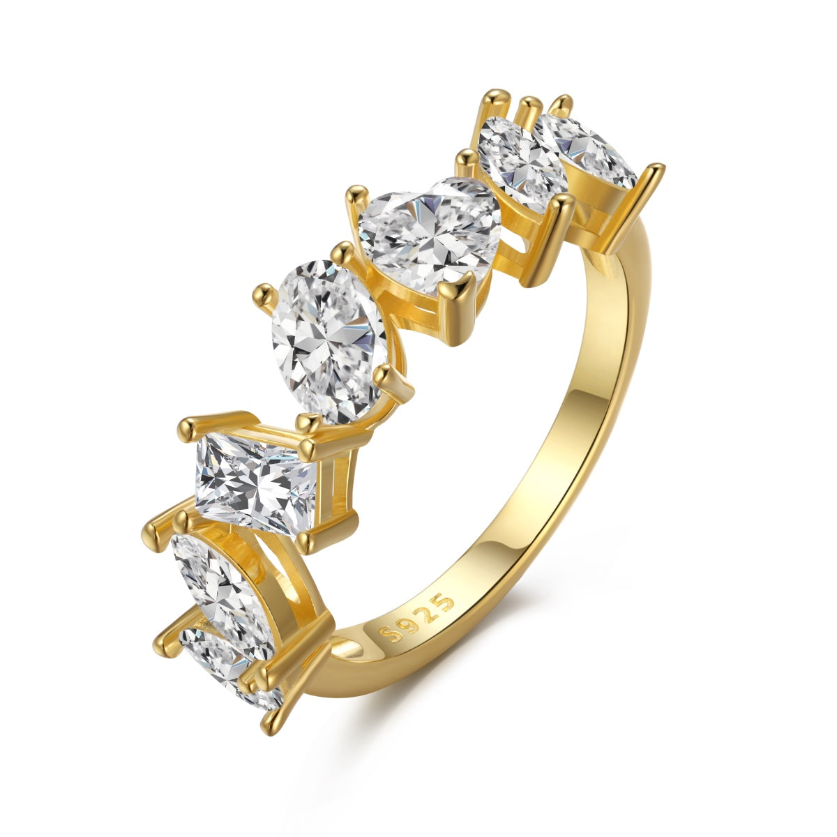 [OAK JURI]Delicate Multi Cut Ring