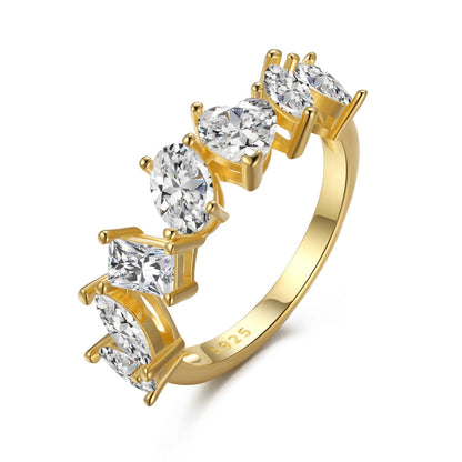 [OAK JURI]Delicate Multi Cut Ring