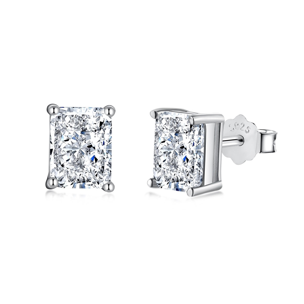 [OAK JURI]Radiant Luxurious Princess Cut Daily Earrings