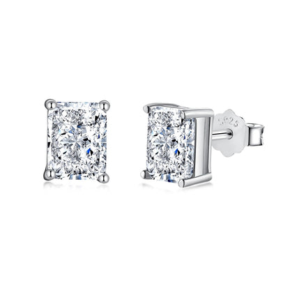 [OAK JURI]Radiant Luxurious Princess Cut Daily Earrings