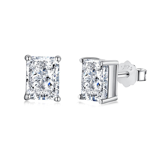 [OAK JURI]Radiant Luxurious Princess Cut Daily Earrings