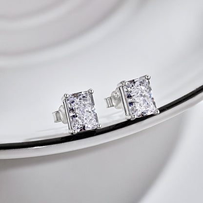 [OAK JURI]Radiant Luxurious Princess Cut Daily Earrings