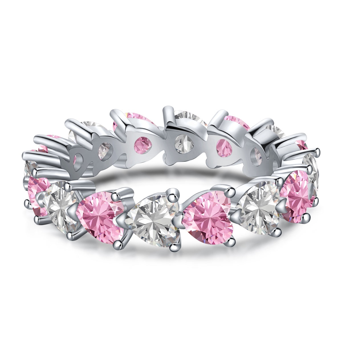 [OAK JURI]0.25 Carat Radiant Romance Heart Cut Lover Ring