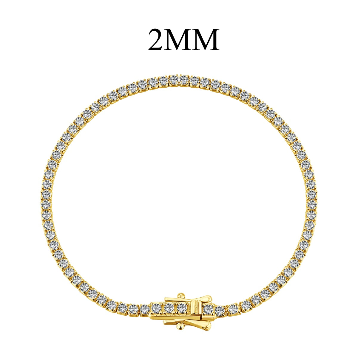 [OAK JURI]Radiant Colorful Round Cut Party Bracelet