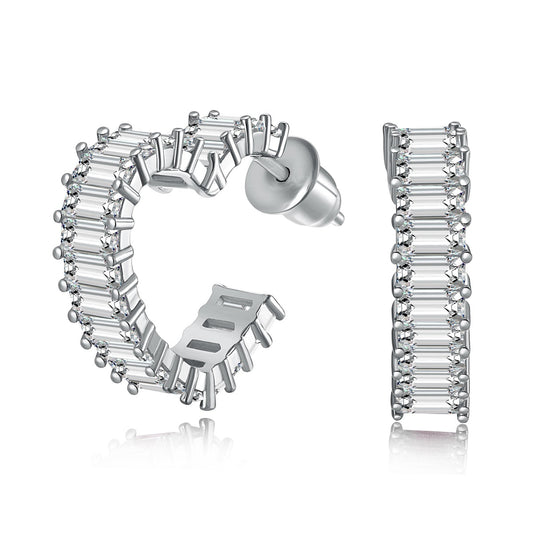 [OAK JURI]Radiant Heart Cutout Earrings