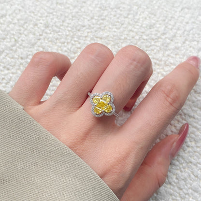 [OAK JURI]Luxurious Eternity Flower Shape Banquet Ring