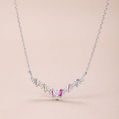 [OAK JURI]Dazzling Rainbow Necklace