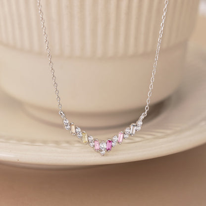 [OAK JURI]Dazzling Rainbow Necklace