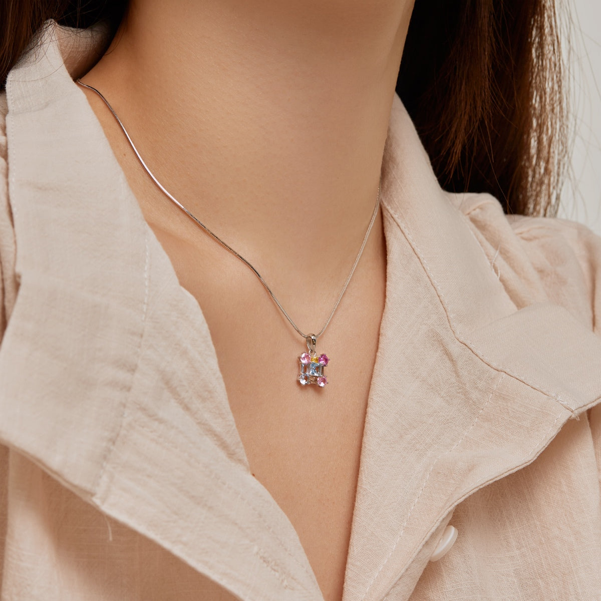[OAK JURI]Gorgeous Multi Colorful Necklace