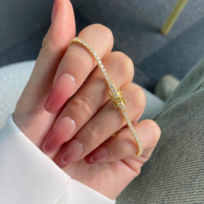[OAK JURI]Radiant Colorful Round Cut Party Bracelet