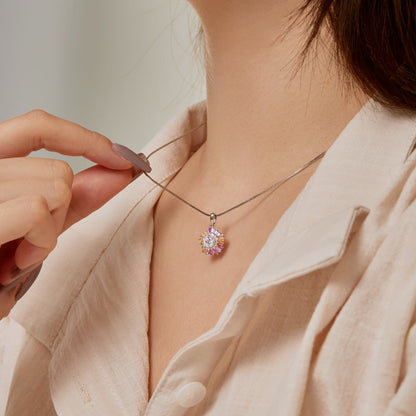 [OAK JURI]Charming Flower Colorful Necklace