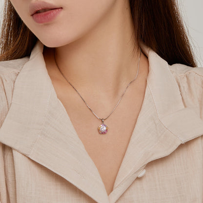 [OAK JURI]Charming Flower Colorful Necklace