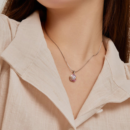 [OAK JURI]Charming Flower Colorful Necklace