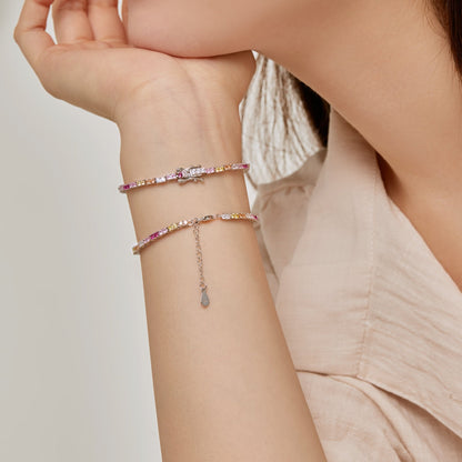 [OAK JURI]Delicate Romantic Heart Shape Lover Bracelet