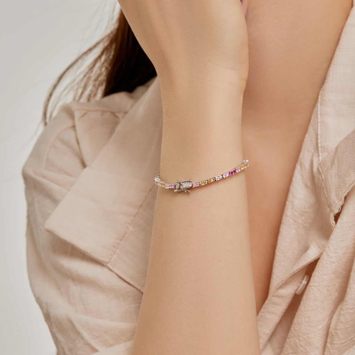 [OAK JURI]Delicate Romantic Heart Shape Lover Bracelet