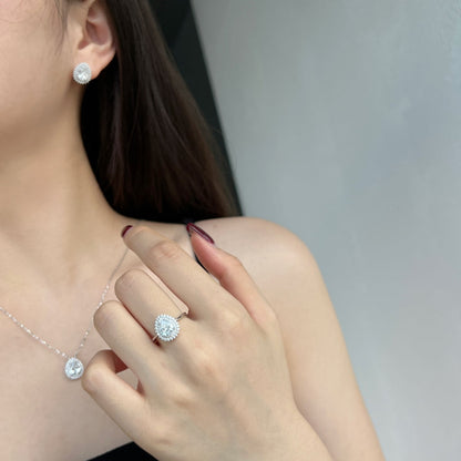 [OAK JURI]Delicate Gorgeous Pear Cut Daily Earrings