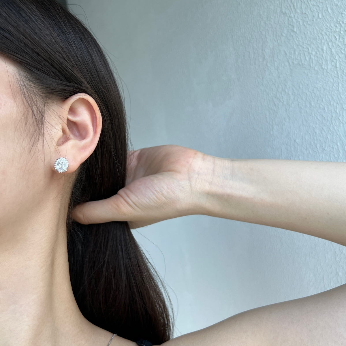 [OAK JURI]Delicate Radiant Oval Cut Daily Earrings