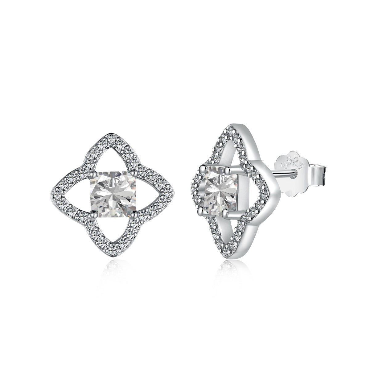 [OAK JURI]Elegant Star Shape Princess Cut Daily Earrings