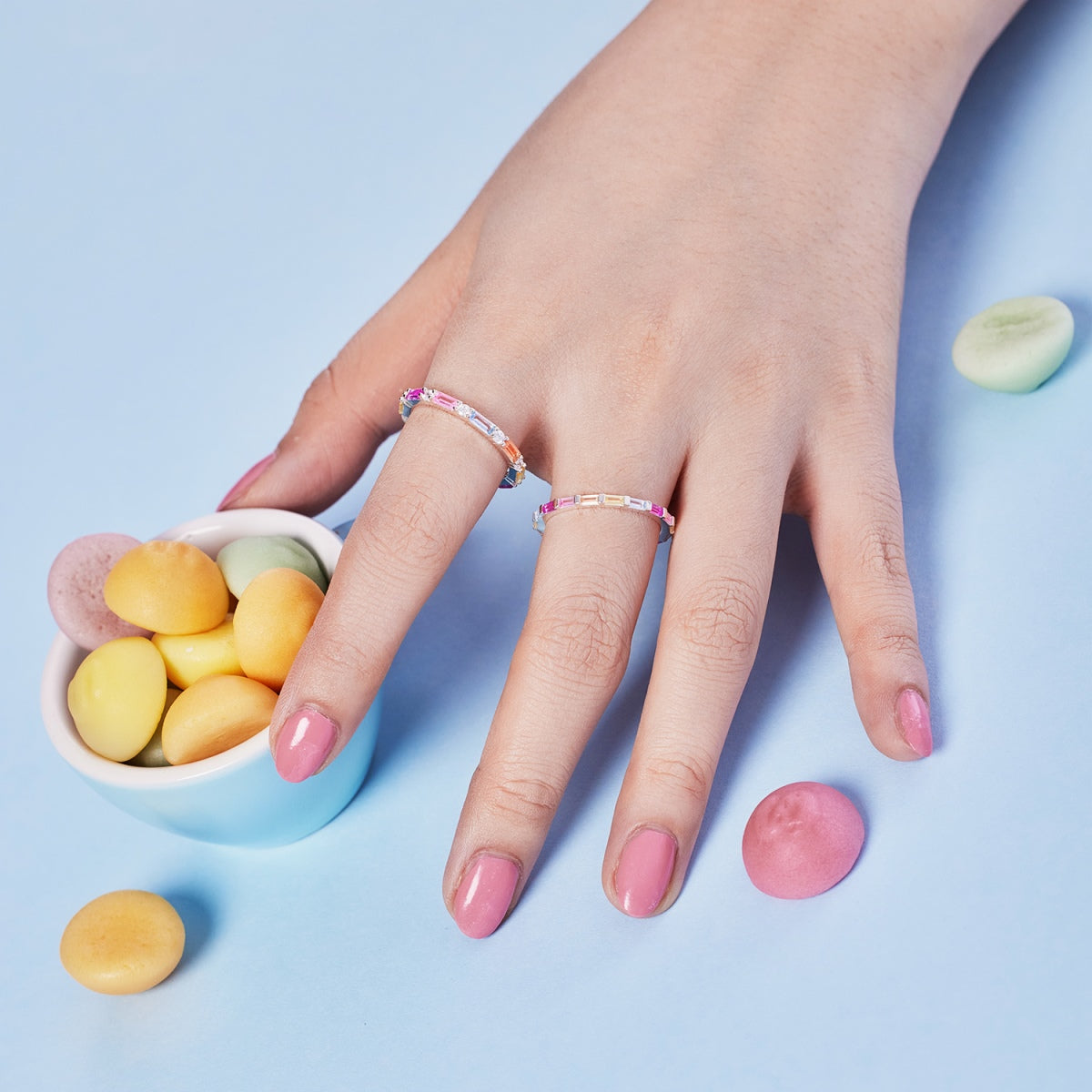 [OAK JURI]Lively In Shades Elegant Radiant Cut Daily Ring