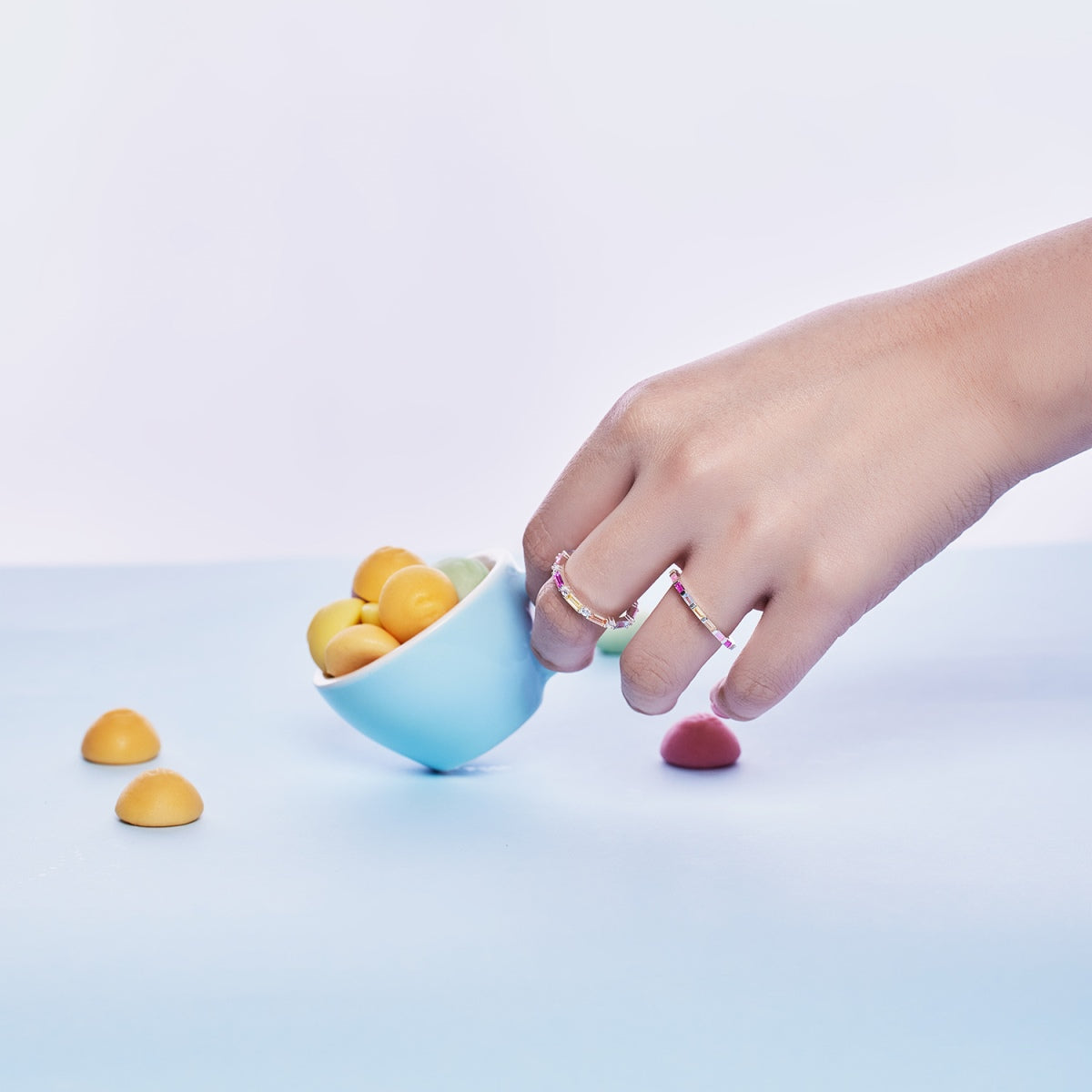 [OAK JURI]Lively In Shades Elegant Radiant Cut Daily Ring