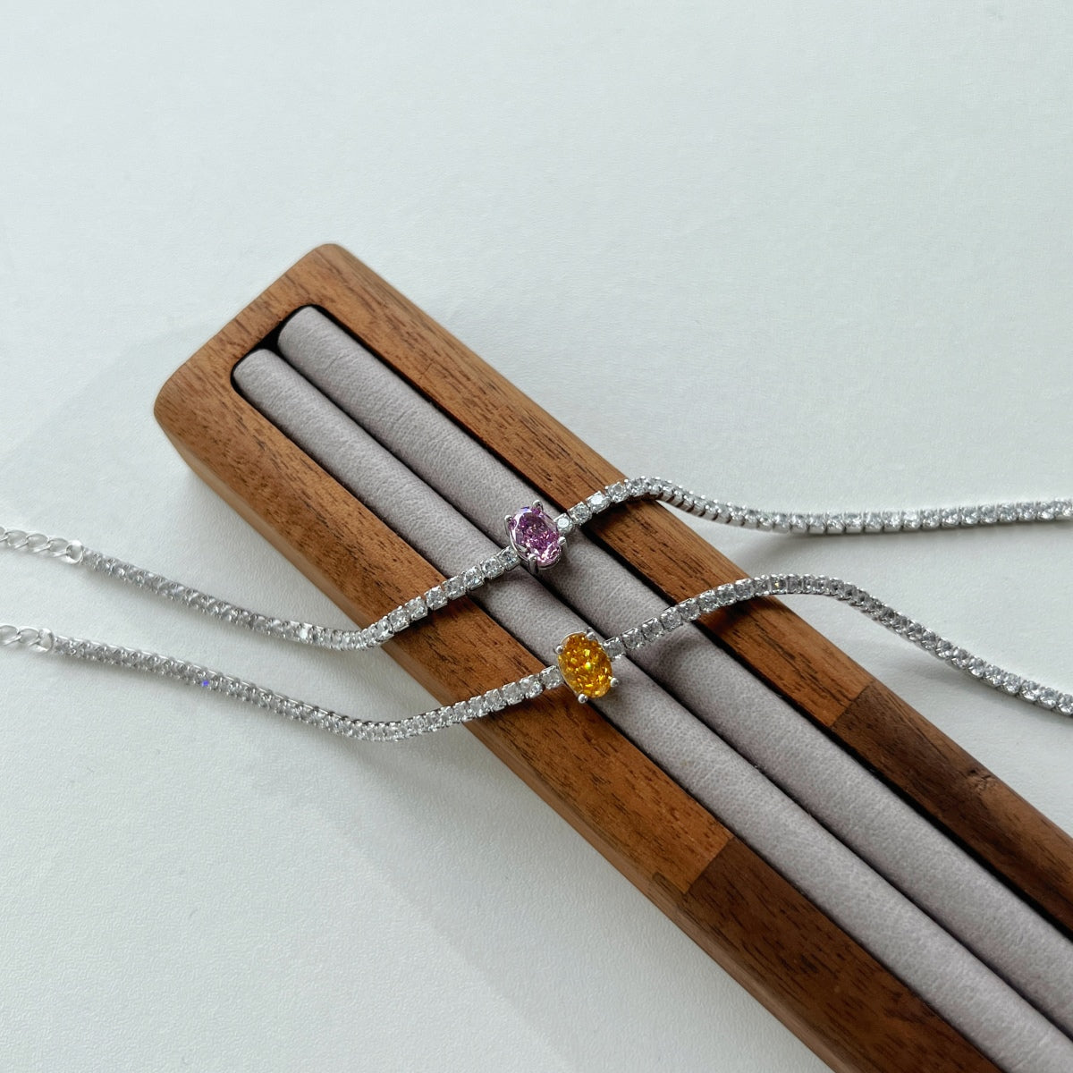 [OAK JURI]0.75 Carat Exquisite Oval Cut Daily Bracelet