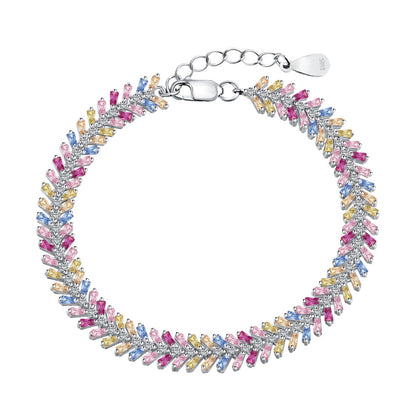 [OAK JURI]Dainty Radiant Emerald Cut Daily Bracelet