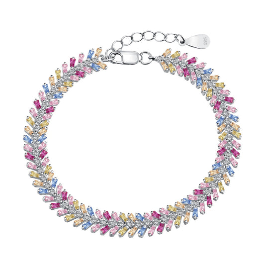 [OAK JURI]Dainty Radiant Emerald Cut Daily Bracelet