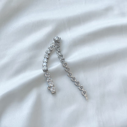 [OAK JURI]0.75 Carat Elegant Romantic Heart Shape Lover Bracelet