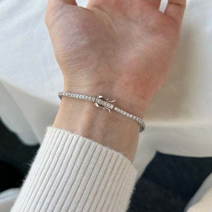 [OAK JURI]Dazzling Exquisite Round Cut Daily Bracelet