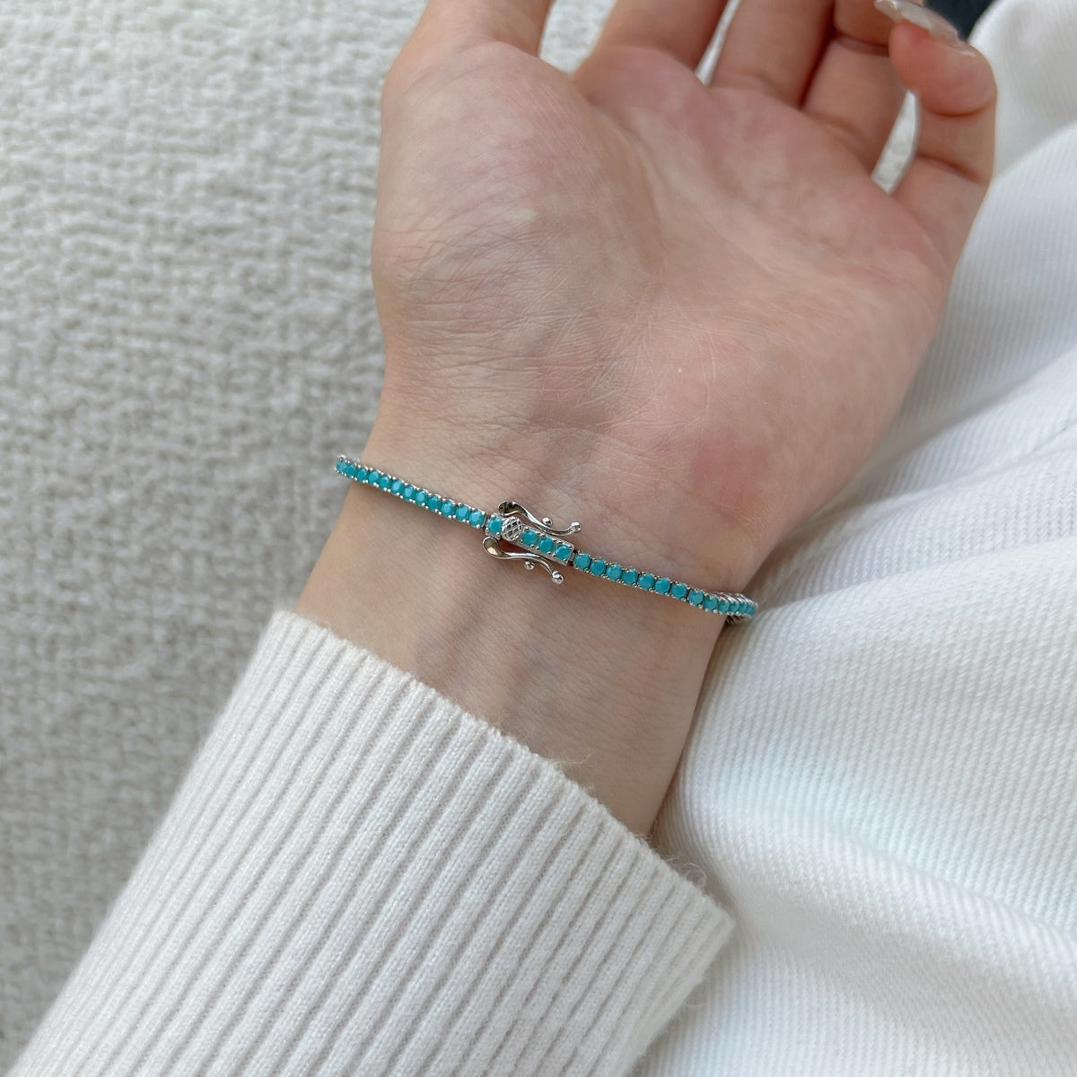 [OAK JURI]Dazzling Exquisite Round Cut Daily Bracelet