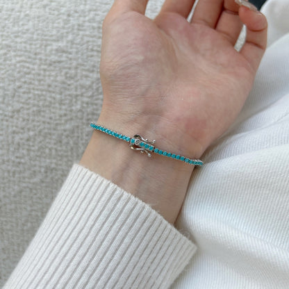 [OAK JURI]Dazzling Exquisite Round Cut Daily Bracelet