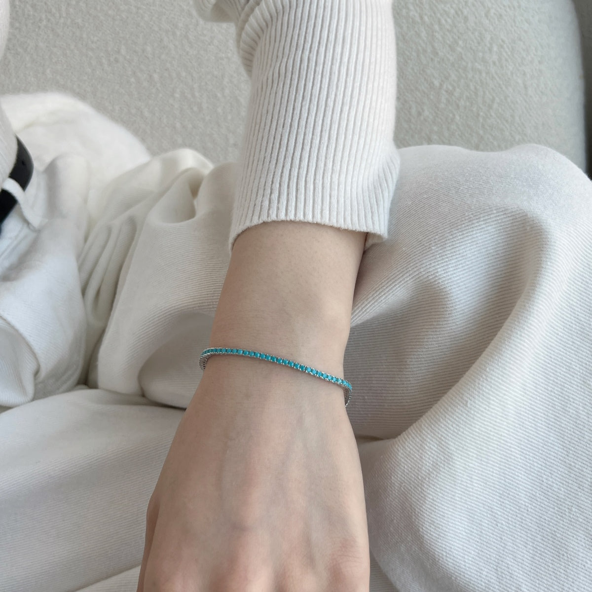 [OAK JURI]Dazzling Exquisite Round Cut Daily Bracelet