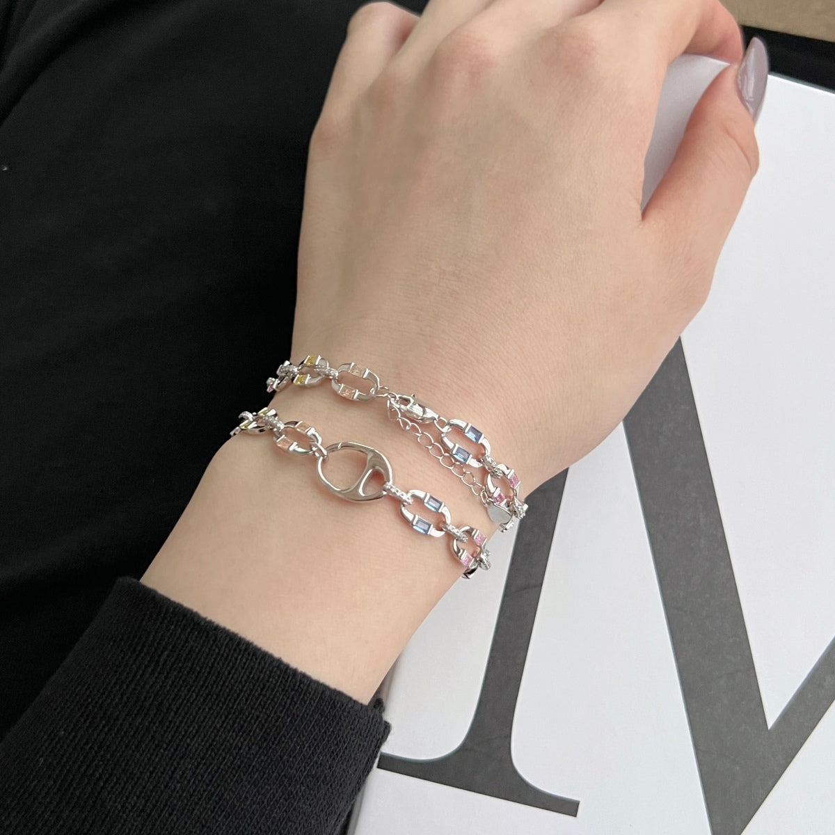 [OAK JURI]Dazzling Colorful Daily Bracelet