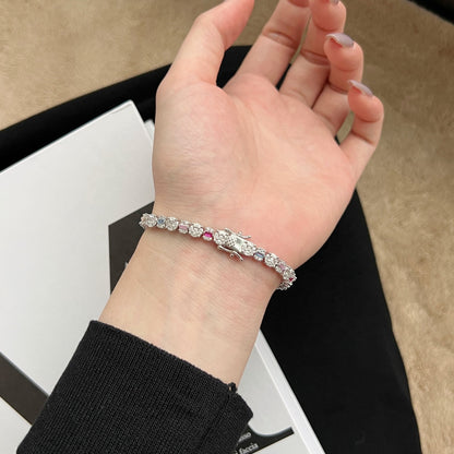 [OAK JURI]Dazzling Radiant Multi Cut Daily Bracelet