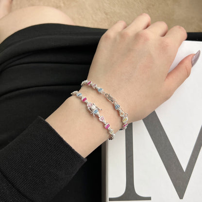 [OAK JURI]Radiant Water Drop Shape Daily Bracelet