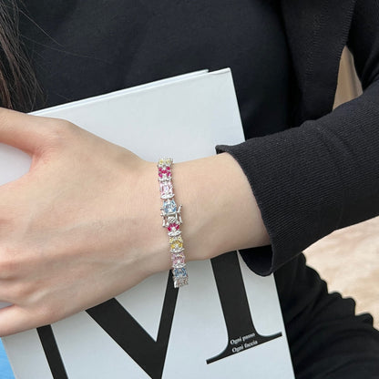 [OAK JURI]Delicate Colorful Multi Cut Party Bracelet