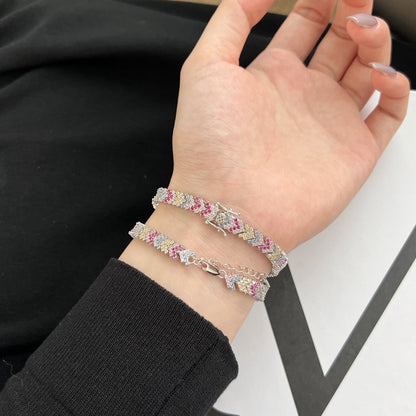 [OAK JURI]Ornate Sparkling Round Cut Party Bracelet