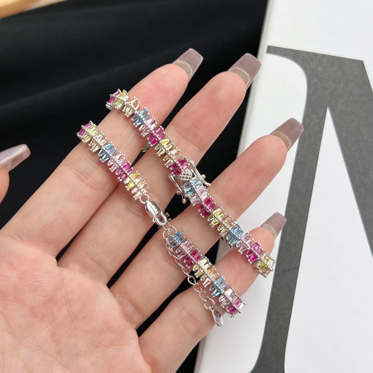 [OAK JURI]Sparkling Exquisite Multi Cut Party Bracelet