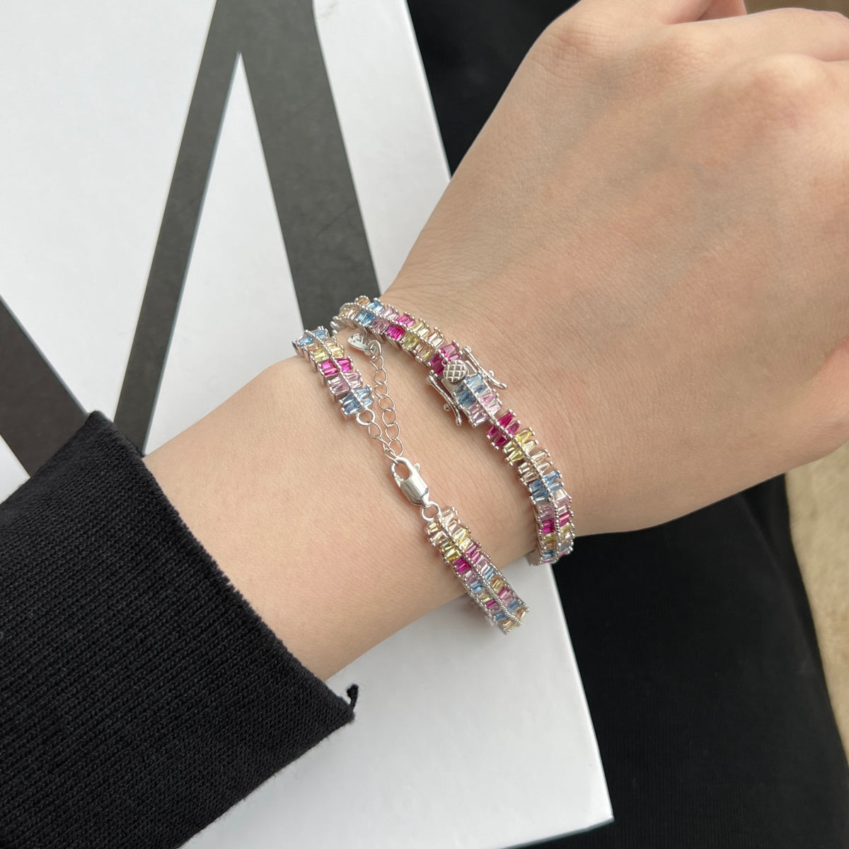 [OAK JURI]Sparkling Exquisite Multi Cut Party Bracelet