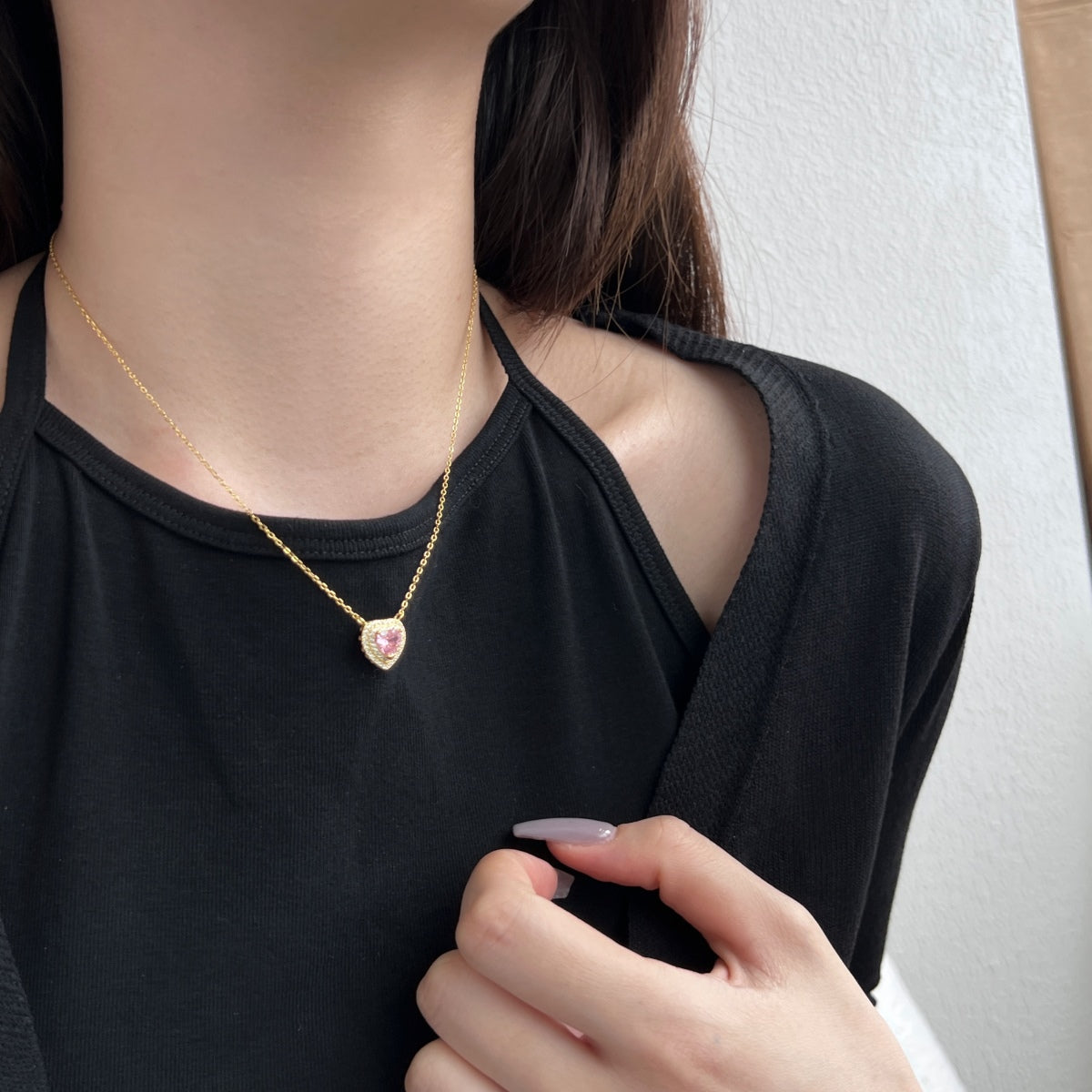 [OAK JURI]Exquisite Heart Shape Necklace
