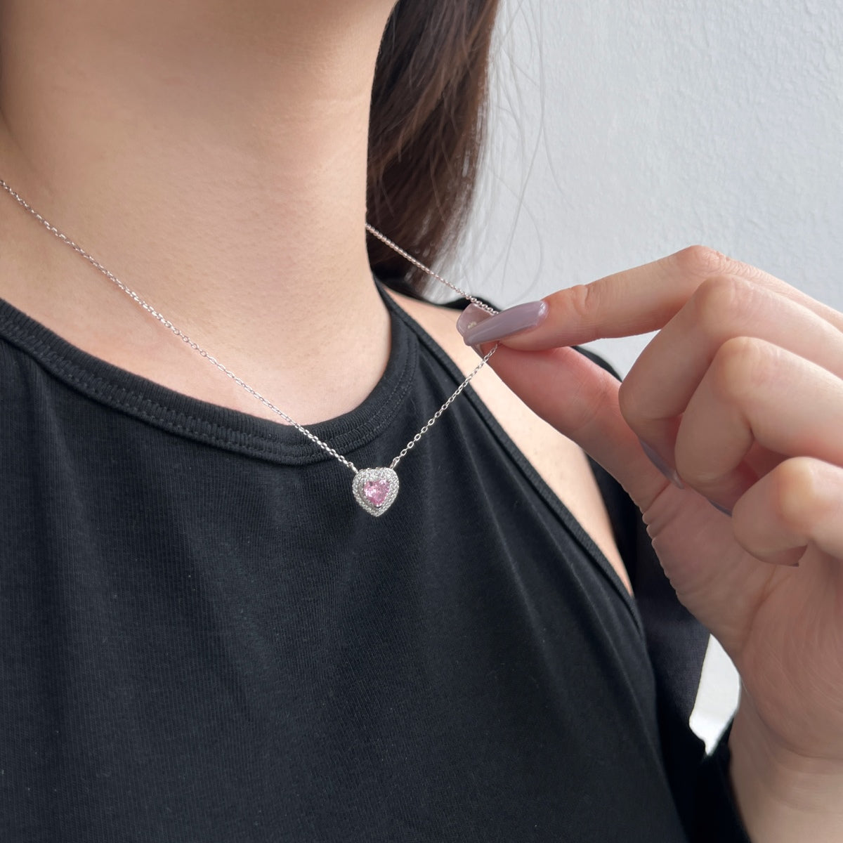 [OAK JURI]Exquisite Heart Shape Necklace
