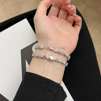 [OAK JURI]Dazzling Radiant Multi Cut Daily Bracelet